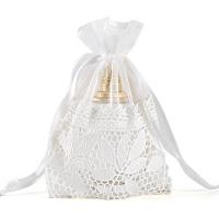 coton Sac drawstring, blanc, 130x180mm, Vendu par PC