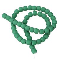 Fashion Glazen kralen, Glas, groen, 7x8mm, Ca 54pC's/Strand, Per verkocht Ca 15 inch Strand