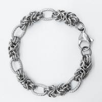 Rostfritt stål kedja halsband, ROSTFRITT STÅL, elektrolysbildning, Unisex, silver, Säljs av PC