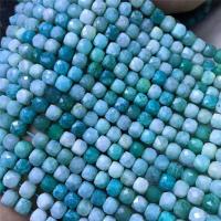 アマゾナイトビーズ, Amazonite, スクエアー, DIY & 切り面, ブルー, 6-7mm, で販売される 38 センチ ストランド