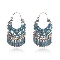 Faisean Fringe Earrings, Sinc Alloy, plátáilte, jewelry faisin & do bhean, 86x38mm, Díolta De réir Péire