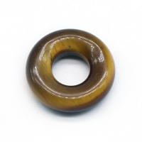 Gemstone Hängen Smycken, Ädelsten, Donut, polerad, olika material för val, fler färger för val, 20mm, Säljs av PC