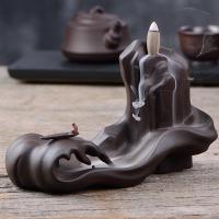 Backflow Incense Burner Purple Clay handmade for home and office & durable Sold By PC