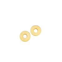 Perline vuote in ottone, Placcato oro 18K, DIY & formato differente per scelta, assenza di nichel,piombo&cadmio, 0.80mm, Foro:Appross. 2.1mm, Venduto da PC