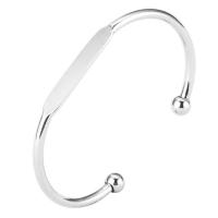 Messing Cuff Bangle, forgyldt, for kvinde, flere farver til valg, 55mm, Solgt af PC