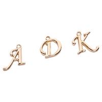 Zink Alloy Alphabet Hängen, Alfabetsbokstav, plated, fler färger för val, 18mm, Säljs av Ställ