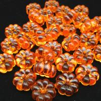 Kunststoff Perle, Kürbis, Spritzgießen, DIY, gelb, 15-30mm, verkauft von PC