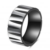 Titan Stål Finger Ring, plated, mode smycken, fler färger för val, Säljs av PC