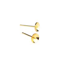 Brass Earring Stud Component plated DIY nickel lead & cadmium free Sold By Pair