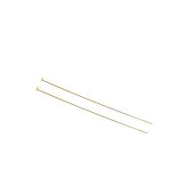 Brass headpin, Ορείχαλκος, επιχρυσωμένο, DIY & διαφορετικό μέγεθος για την επιλογή, περισσότερα χρώματα για την επιλογή, νικέλιο, μόλυβδο και κάδμιο ελεύθεροι, Sold Με PC