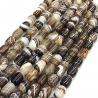 Naturlige Lace Agate perler, blonde agat, Drum, poleret, du kan DIY, blandede farver, 13x18mm, Solgt Per 38 cm Strand