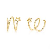 Trendy ear cuffs, Messing, voor vrouw, meer kleuren voor de keuze, 10x13mm, Verkocht door PC