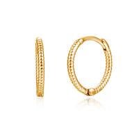 Brass Huggie Hoop Earring for woman uff0812-13uff09*1 Sold By PC