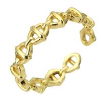 cobre Cuff Ring Finger, Ajustável & joias de moda & para mulher, dourado, 4mm, 10PCs/Lot, vendido por Lot