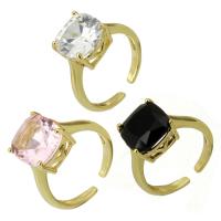 Cubic Zircon Brass Finger Ring Adjustable & fashion jewelry & for woman & with cubic zirconia Sold By Lot