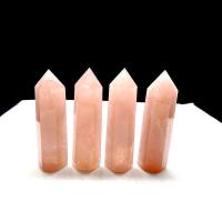 Rose Quartz σημείο Διακόσμηση, γυαλισμένο, διαφορετικό μέγεθος για την επιλογή, ροζ, Sold Με PC