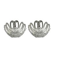 Rostfritt stål Pärlor Keps, ROSTFRITT STÅL, Blomma, ursprungliga färgen, 13.76x4mm, Säljs av PC