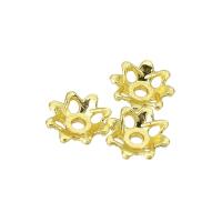 Zinc Alloy Bead Cap real gold plated Sold By PC