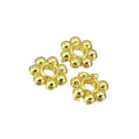 Zinc Alloy Spacer Kralen, echt goud verguld, 7x7x2mm, Verkocht door PC