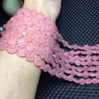 Naturlige rosenkvarts perler, Rose Quartz, Four Leaf Clover, poleret, du kan DIY, lyserød, Solgt Per 38 cm Strand