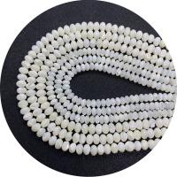 Natural White Shell Perler, Abacus, du kan DIY & forskellig størrelse for valg, hvid, Solgt Per 14.96 inch Strand