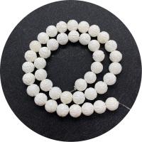 Přírodní korálky White Shell, Skořápka, Vytesaný, DIY & různé velikosti pro výběr, bílý, 6-12mm, Prodáno za 14.96 inch Strand