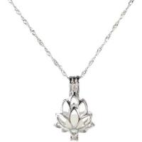 luminated Ketting, Zinc Alloy, Lotus, plated, Gedraaide stukketting & uniseks & hol, meer kleuren voor de keuze, nikkel, lood en cadmium vrij, Lengte Ca 17.7 inch, Verkocht door PC