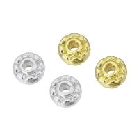 Zinc Alloy Spacer Kralen, echt goud verguld, meer kleuren voor de keuze, 6x6x3mm, Verkocht door PC