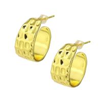 Brass Stud Earring real gold plated for woman Sold By Pair