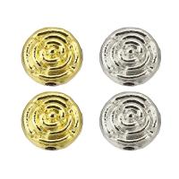 Zinc Alloy šperky Korálky, Zinek, Flat Round, vysoce kvalitní pokovení a nikdy nevyblednou, více barev na výběr, 8x8x6mm, Otvor:Cca 2mm, Prodáno By PC