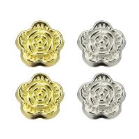 Zink Alloy Flower Pärlor, Blomma, hög kvalitet klädd och aldrig blekna, fler färger för val, 8x8x5mm, Hål:Ca 3mm, Säljs av PC