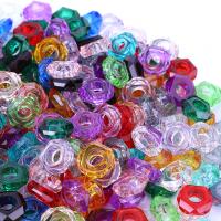 Resina European, Roda, DIY & facetada, cores misturadas, 5x13mm, 100PCs/Bag, vendido por Bag