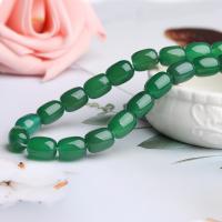 Prirodni Zeleni ahat perle, Green Agate, možete DIY & različite veličine za izbor, zelen, Prodano Per Približno 15 inčni Strand