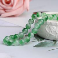 Green Calcedony Beads Round DIY green Sold Per Approx 14.17 Inch Strand