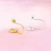 Messing Clip On Earring vinden, plated, meer kleuren voor de keuze, 14.5mm,8mm,3mm, Verkocht door PC