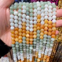 Marble Beads, Geverfd Marmer, gepolijst, DIY & verschillende grootte voor keus, gemengde kleuren, 6-10mm, Per verkocht 14.96 inch Strand