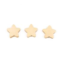 Abalorios de Madera, Estrella, pulido, Bricolaje, 19x19mm, agujero:aproximado 2.5mm, 50PC/Bolsa, Vendido por Bolsa