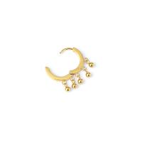 Boucle d’oreille goutte strass Hoop, acier inoxydable, Placage, bijoux de mode, plus de couleurs à choisir, 12mm, Vendu par PC