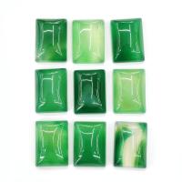 agate verte cabochon, rectangle, normes différentes pour le choix, vert, Vendu par PC