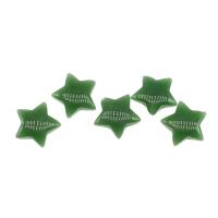 Aventurine Glas Siogairlín, Star, aon poll, glas, 19x19x6mm, Díolta De réir PC