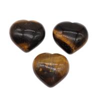 Gemstone Vedhæng Smykker, Ædelsten, Heart, ingen hul, flere farver til valg, 29x30x13mm, Solgt af PC