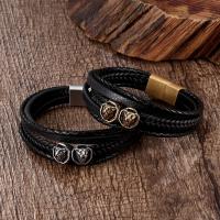 Koskind Bracelet, med Titanium Stål, forgyldt, flerlags & forskellige længde for valg & Unisex, flere farver til valg, Solgt af PC