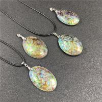 Naturlig Abalone Shell Pendler, Teardrop, Unisex & forskellige stilarter for valg, flere farver til valg, Solgt af PC