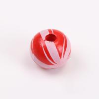 Wood Beads stoving varnish DIY 16mm Sold By PC