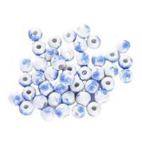 Printing Porcelain Beads Round DIY mixed colors Sold By Bag