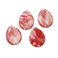 Pink Opal Bead, Teardrop, du kan DIY, lyserød, 40x30x12mm, Solgt af PC