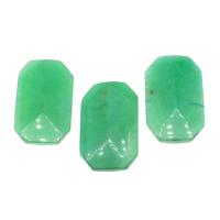 Green Quartz Pendel, ingen hul, grøn, 60x38x8mm, Solgt af PC