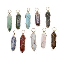 Gemstone Pendants Jewelry Brass with Gemstone Sold By PC