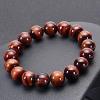 Natural Tiger Eye Bracelets Round handmade Unisex Sold Per Approx 6.6-8.2 Inch Strand