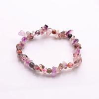 Kwarts armbanden, Natuurlijke Quartz, uniseks & stralingsbescherming, gemengde kleuren, Lengte 7.5 inch, Verkocht door PC